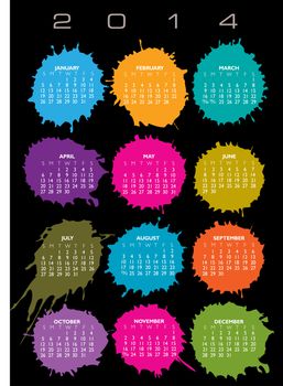 2014 Creative Calendar for Print or Web