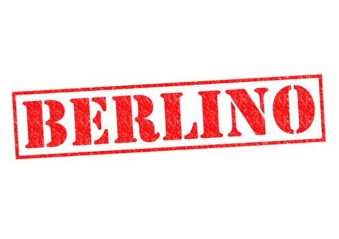 BERLINO (Berlin) Rubber Stamp over a white background.