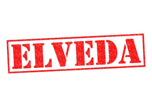 ELVEDA Rubber Stamp over a white background.