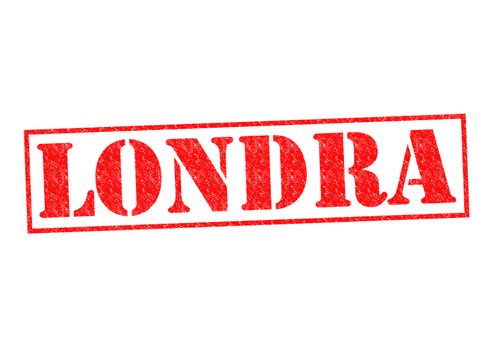 LONDRA (London) Rubber Stamp over a white background.