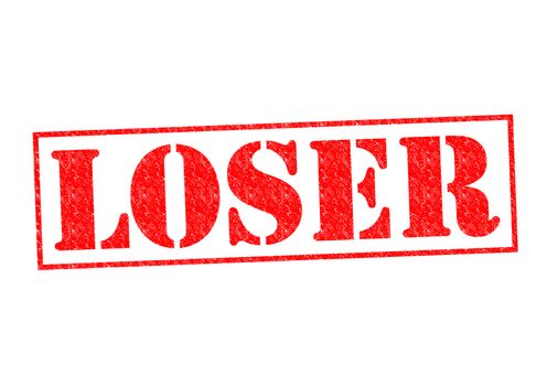 LOSER Rubber Stamp over a white background.