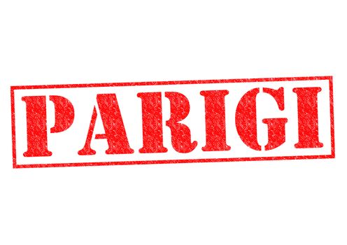 PARIGI (Paris) Rubber Stamp over a white background.
