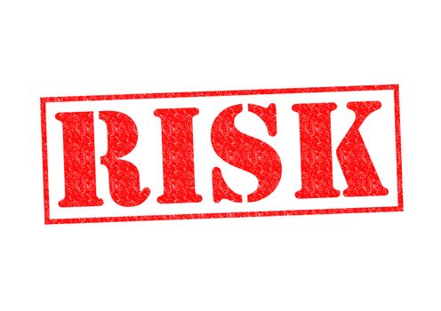 RISK Rubber Stamp over a white background.
