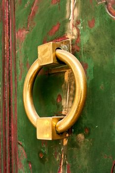 Caller of a house in the street of Madrid