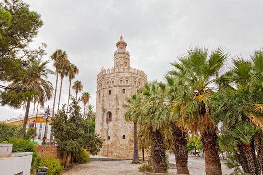 Gold tower in Seville, Spain