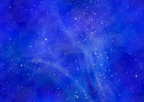 Small part of an infinite star field of space in the Universe. "Elements of this image furnished by NASA".