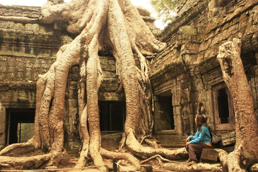 Ta Promh temple, Angkor area, Siem Reap, Cambodia