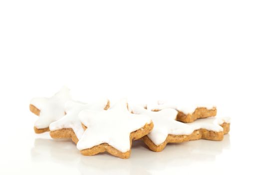 Star shaped cinnamon biscuit