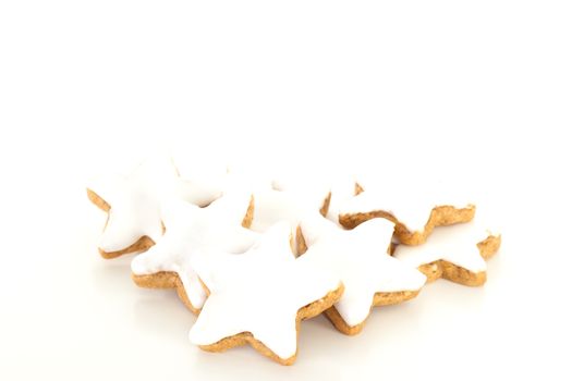 Star shaped cinnamon biscuit