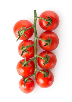 Red tomatoes isolated on a white background