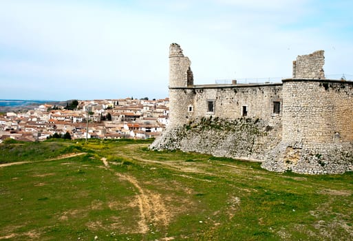 View of castle of the Counts XV century in Chinchon near of Madrid