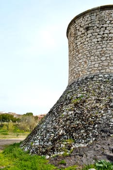 View of castle of the Counts XV century in Chinchon near of Madrid