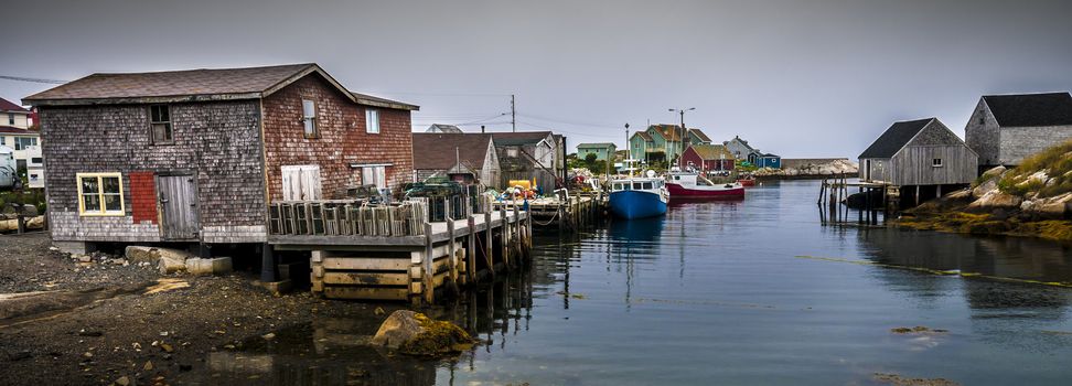 Touristic village of Peggy's Cove Nova Scotia Canada