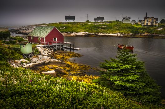 Touristic village of Peggy's Cove Nova Scotia Canada