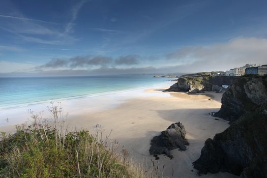 Newquay Beach in Cornwall South West UK