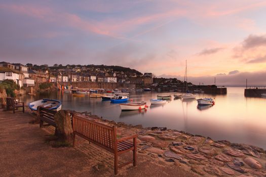 Morning Sunrise at Mousehole Cornwall South West Coast UK