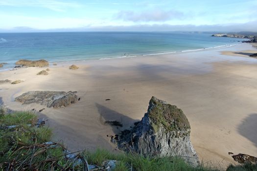 Newquay Beach in Cornwall South West UK