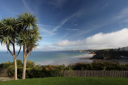 Newquay Beach in Cornwall South West UK