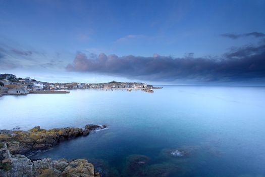 Skies and Waves at the Atlantic Ocean  Cornwall England