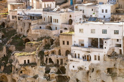 Carved Hill Dwellings in Cappadocia Turkey