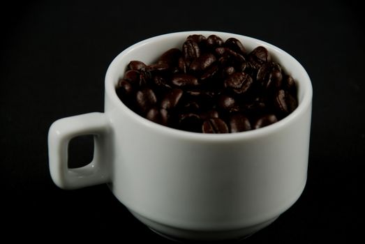 pictures of coffee beans inside the coffee cup