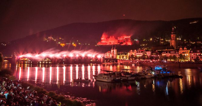 fireworks at the event Heidelberg Castle Illumination