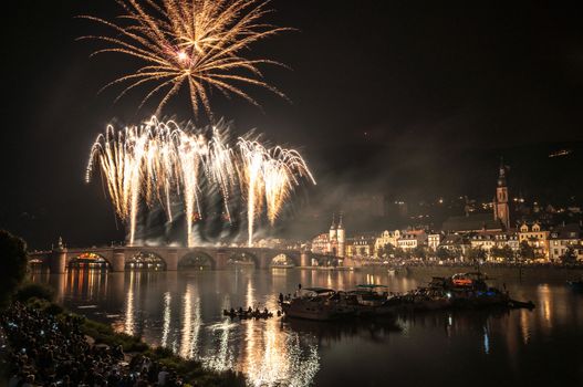 fireworks at the event Heidelberg Castle Illumination