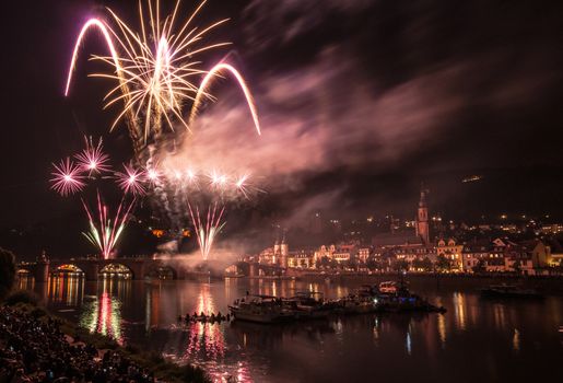 fireworks at the event Heidelberg Castle Illumination