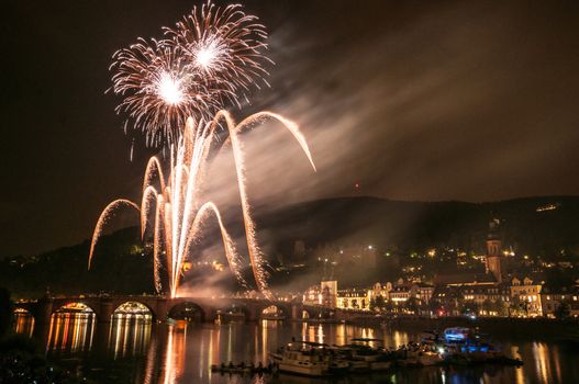 fireworks at the event Heidelberg Castle Illumination