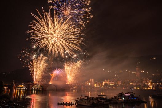 fireworks at the event Heidelberg Castle Illumination