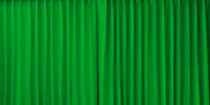 Libya flag on curtain