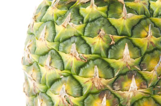 background of pineapple fruit texture isolated