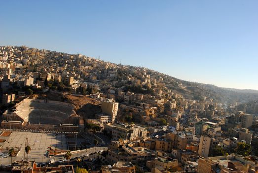 Amman (English pronunciation: /ɑːˈmɑːn/; Arabic: عمان‎ ʿAmmān ) is the capital and largest city of Jordan. It is the country's political, cultural and commercial centre and one of the oldest continuously inhabited cities in the world. The Greater Amman area has a population of 2,842,600. The recent economic growth experienced in Amman is unmatched by any other Arab city except those located in the Gulf.