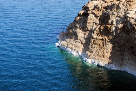 The Dead Sea, also called the Salt Sea, is a salt lake bordering Jordan to the east and Israel and Palestine to the west. Its surface and shores are 423 metres (1,388 ft) below sea level, Earth's lowest elevation on land. The Dead Sea is 377 m (1,237 ft) deep, the deepest hypersaline lake in the world. With 33.7% salinity, it is also one of the world's saltiest bodies of water.