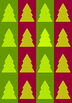 New year background with pine tree. Christmas decoration pattern.