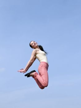 joyful leap