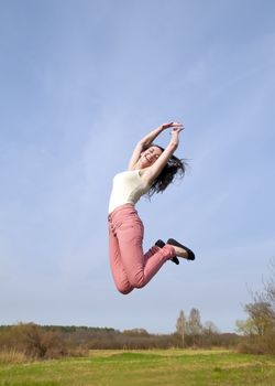 joyful leap