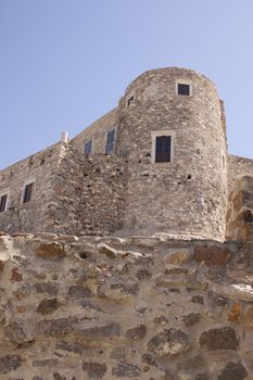 Old venetian castle on a beautiful Naxos island
