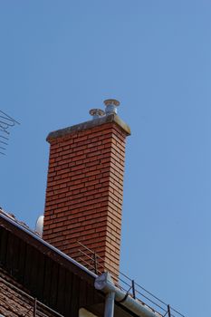 chimney on the roof