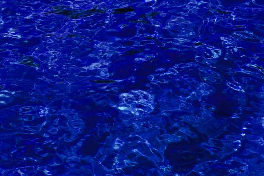 blue abstract background of wavy water surface