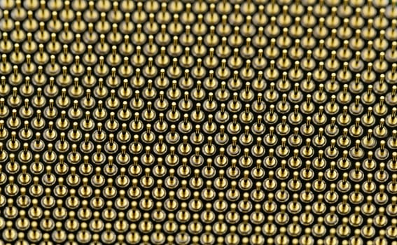 copper CPU pins closeup image (processor pin)