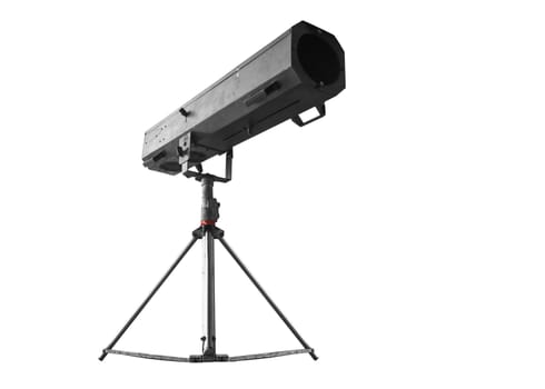 Follow light stage on white background