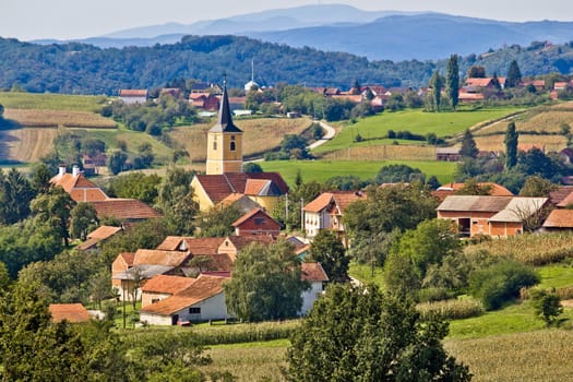 Village of Miholec in Croatia, region of Prigorje