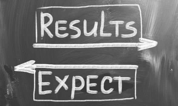 Results And Expectations Concept