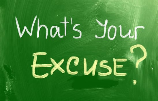 Whats Your Excuse Concept