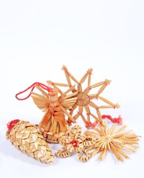 christmas straw decorations