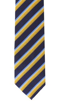 Tie a colorful striped. Isolated on a white background.