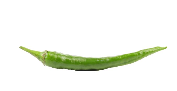 Green pepper isolated on a white background