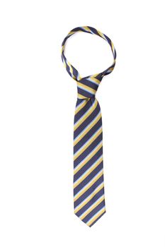 Tie a colorful striped. Isolated on a white background.