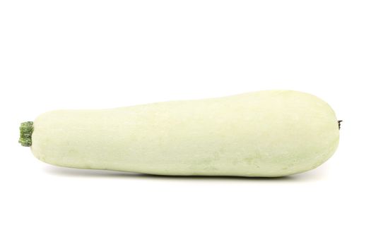 Fresh white eggplant isolated on a white background.